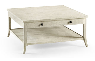 Square Coffee Table in Whitewash Driftwood 491041-DTW