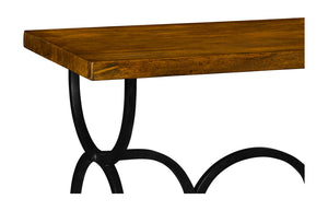 Casual Console Table with Iron Base 491053-CFW