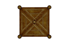 Load image into Gallery viewer, Walnut Leather Games Table with Geometric Inlays