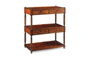 Regency Style Mahogany Three-Tier Étagère Four Drawers