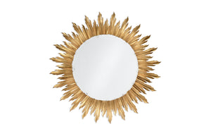 Large Gilded Sunburst Mirror
