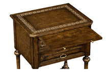 Load image into Gallery viewer, Tudorbethan Dark Oak Side Table with Slide 494470-TDO
