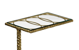 Jonathan Charles Brass Drinks Table