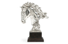 Load image into Gallery viewer, White Stainless Steel Stallion Horse Head