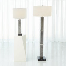 Load image into Gallery viewer, SQUARE COLUMN MERCURY GLASS FLOOR LAMP-NICKEL