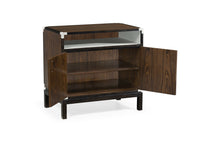 Load image into Gallery viewer, Campaign Style Dark Santos Rosewood Bedside Cabinet