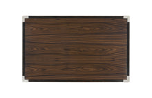 Load image into Gallery viewer, Campaign Style Dark Santos Rosewood Bedside Cabinet