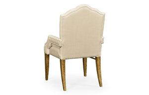 Jonathan Charles High Back  Arm Chair, Upholstered in MAZO