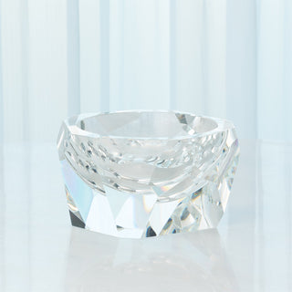MULTI FACET CRYSTAL BOWL-CLEAR