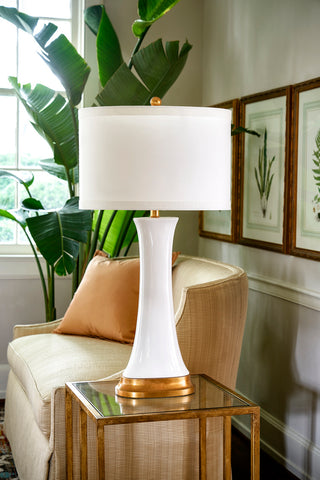 Hopper Lamp - White