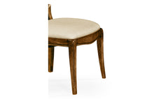 Load image into Gallery viewer, Spoon back upholstered dining chair (Side)