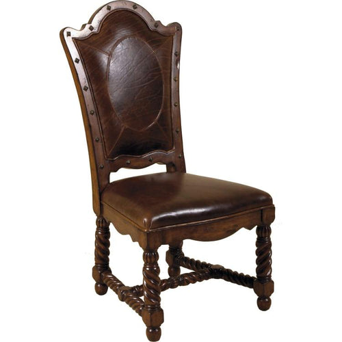 Maitland Smith 8108-40 - HAND CARVED ANTIQUE LIDO SIDE CHAIR