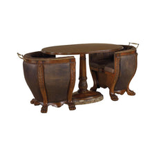 Load image into Gallery viewer, GAMESMAN OCCASIONAL TABLE WITH UPHOLSTERED CHAIRS