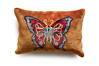 8402-15 - Orange Red Butterfly Pillow