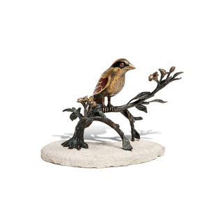 89-1804 - Brass Magpie Sculpture (SH41-080716)