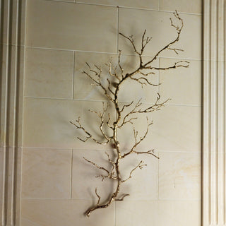 TWIG WALL ART-BRASS