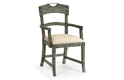 Casual Planked Dining Arm Chair 491076-AC-ADG-F001