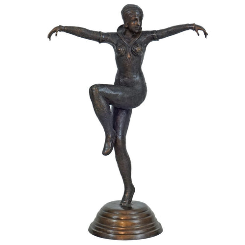 Deco Dancer Bronze Statue