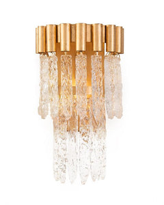 Crystal Icicle One-Light Wall Coupe