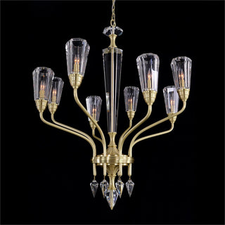 Sherwood Eight-Light Chandelier in Satin Gold