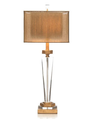 クリスタルとアンティーク真鍮のテーブルランプ AJL-0251