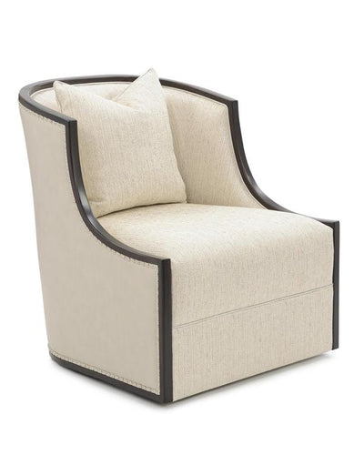  John Richard Ticinese Swivel Lounge Chair AMF-1633V242-2181-AS
