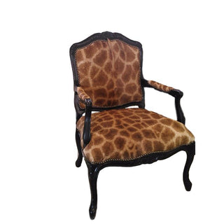 Carved Victorian Giraffe Chair-V-GR