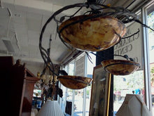 Load image into Gallery viewer, VERDIGRIS STEEL AND BRASS CHANDELIER-8118-19