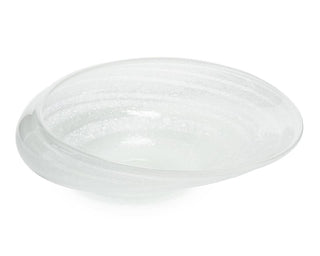 Rings of Ice Glass Bowl