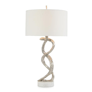 Windswept Silver Table Lamp