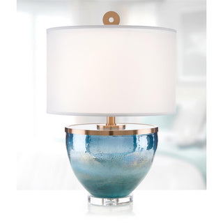 Islamorada Blue Glass Table Lamp JRL-9702