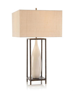 Framed Ceramic Urn Table Lamp JRL-9948