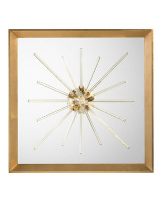 Golden Crystal Burst Mirror II