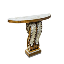 Load image into Gallery viewer, CARVED CONSOLE, MARBLE TOP