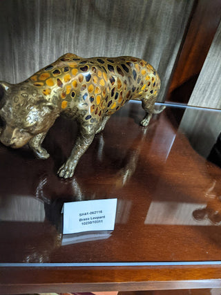 Maitland Smith 89-1803 - Prowling Leopard Sculpture (SH41-062116)