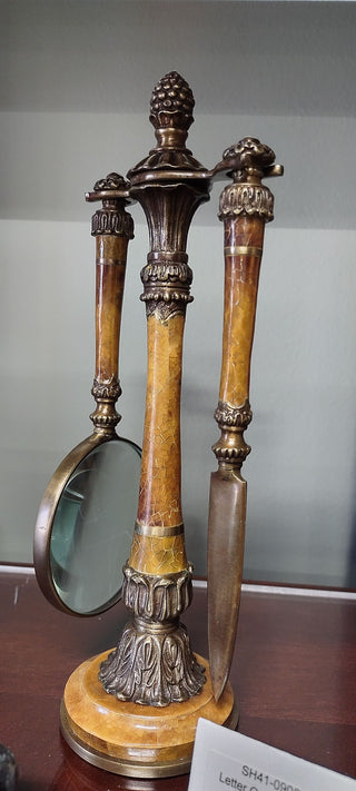 Letter Opener & Magnifying Glass Stand