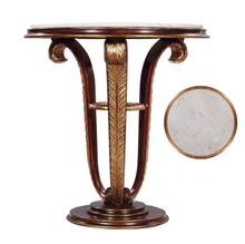 Load image into Gallery viewer, Side Table Plume, Cream Marble Top