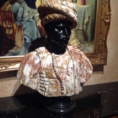 Male Sculpture with Turban(black)