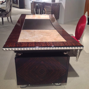 ACADEMY’ WRITING DESK BACKLIGHTED ONYX TOP