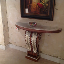 Load image into Gallery viewer, CARVED CONSOLE, MARBLE TOP