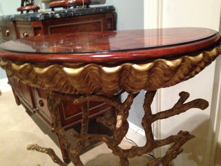 Gilt Grotto Accent Table