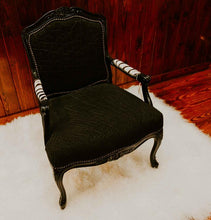 Load image into Gallery viewer, Carved Victorian Chair - Black Elephant