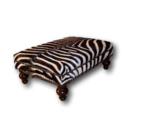 Load image into Gallery viewer, OTTOMAN - XL Genuine Zebra