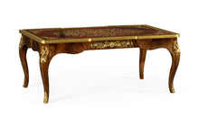 Load image into Gallery viewer, Mahogany Rectangular Coffee Table with Brass Details