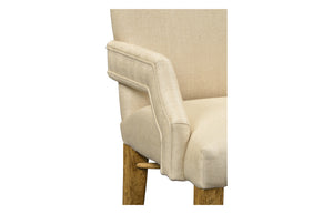 Jonathan Charles High Back  Arm Chair, Upholstered in MAZO