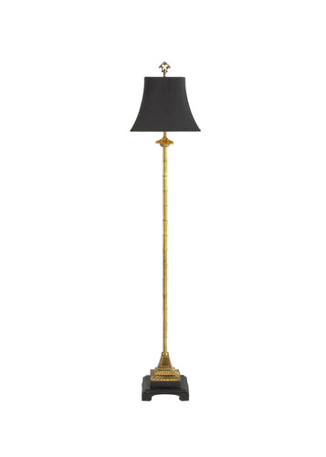 Brass Bamboo Column Floor Lamp