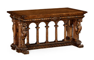 French Renaissance Style Library Table