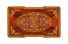 Load image into Gallery viewer, Mahogany Rectangular Coffee Table with Brass Details