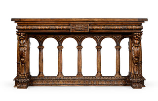 French Renaissance Style Library Table