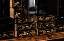 Load image into Gallery viewer, Queen Anne Walnut Bureau with Chinoiserie Interior &amp; Panelled Doors